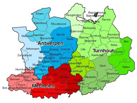 provincie antwerpen op kaart
