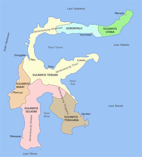 provinsi di pulau sulawesi