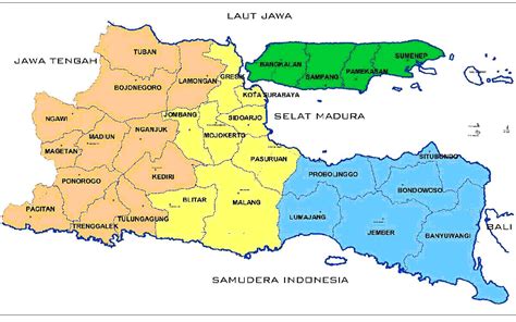 provinsi jawa timur berapa kabupaten