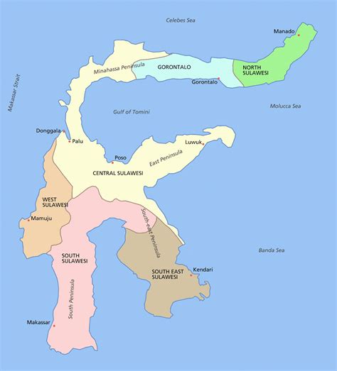 provinsi yang ada di pulau sulawesi
