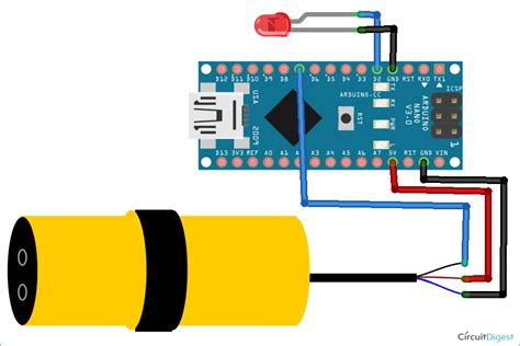 Proximity Sensor Circuit Using Arduino