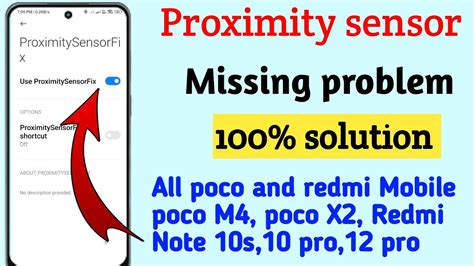 Proximity Sensor Not Working In Poco M3