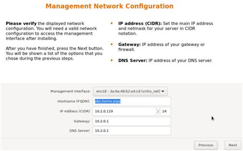 proxmox change dns server cli