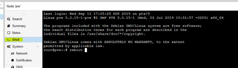 proxmox change ip address command line