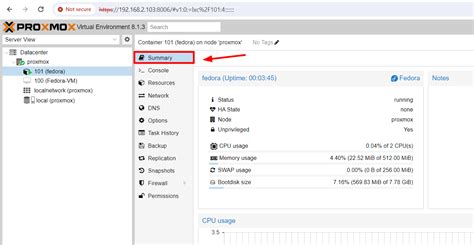 proxmox list lxc containers
