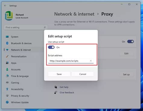 proxy script address list