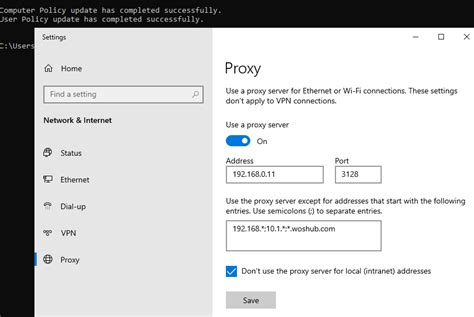 Proxy Settings
