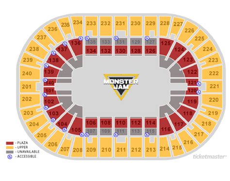 Honda Center Detailed seat & row numbers end stage concert sections