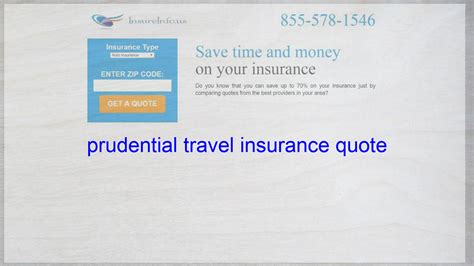 prudential travel insurance quote Life insurance quotes, Term life