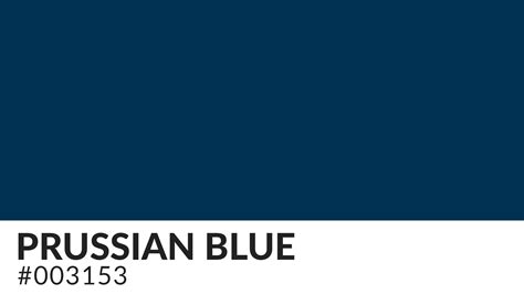Prussian Blue Pigment Facts