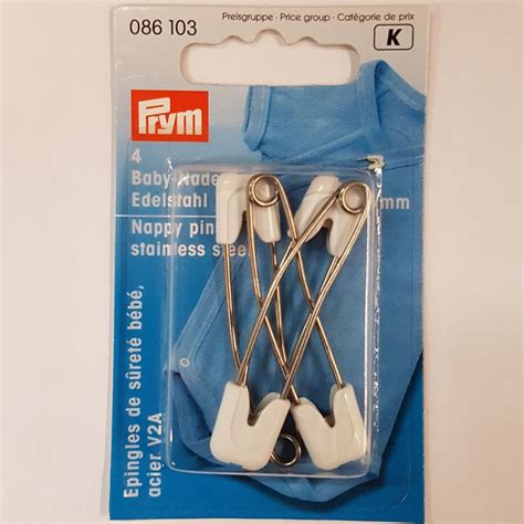 prym stainless steel nappy pins