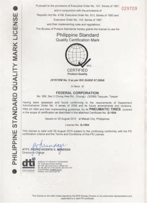 ps license certificate