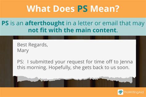 Ps Meaning With Examples