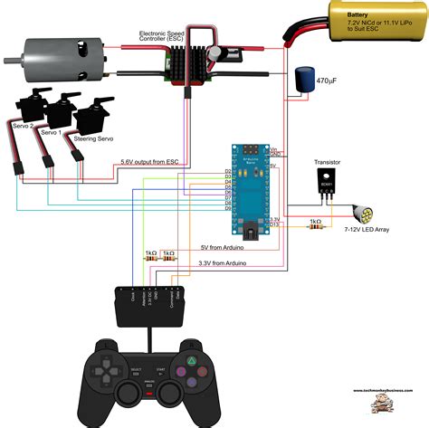 Joystick Controller PCB and Wiring