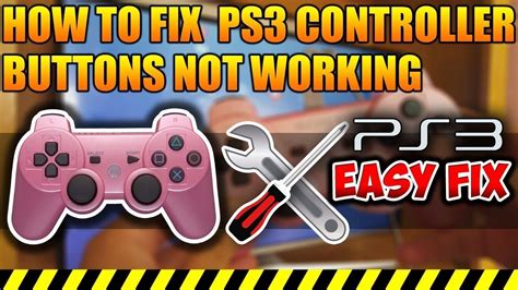 Ps3 Controller Buttons Not Working