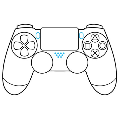 Ps4 Controller Drawing Easy
