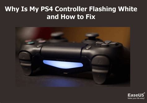ps4 controller light flashing