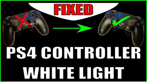 ps4 controller white light fix
