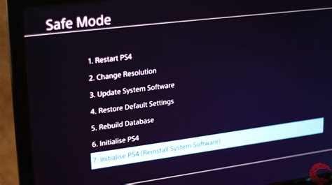 PS4 Safe Mode