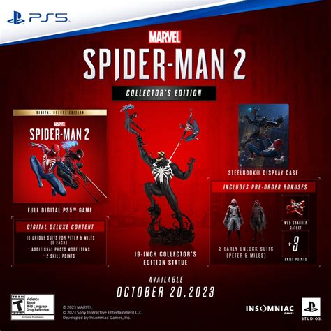 ps5 spider man 2 collector's edition