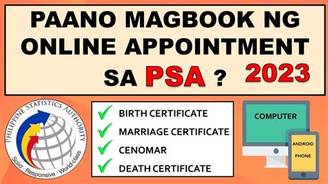 psa online appointment 2023