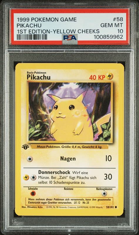 Psa Pikachu 1St Edition