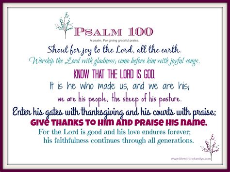 psalm 100 explained verse by verse