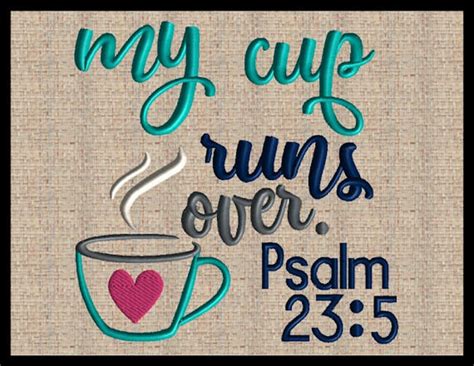 psalm 23 mug rug