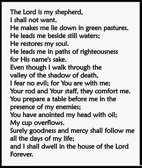 psalm 23 new english version