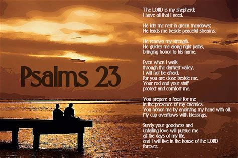 psalm 23 nlt youversion