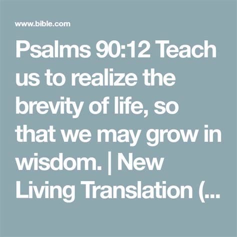 psalm 90 new living translation