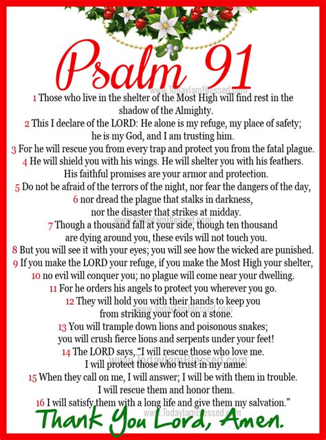 psalm 91 catholic printable