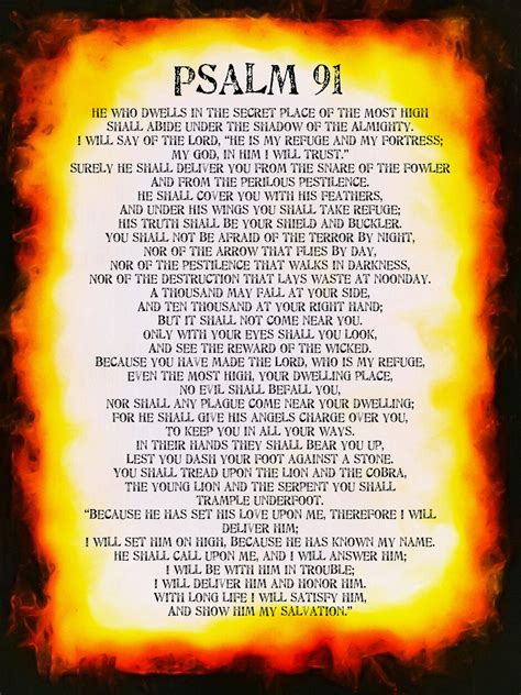 psalm 91 holy bible