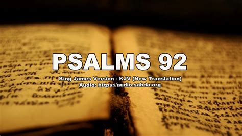 psalm 92 the passion translation