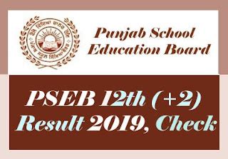 pseb 2 result 2019