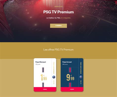 psg tv premium compte client
