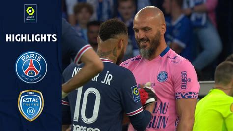 psg vs estac troyes highlights