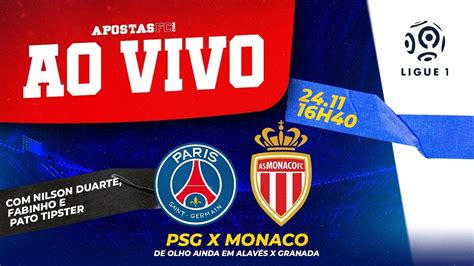 psg x monaco ao vivo