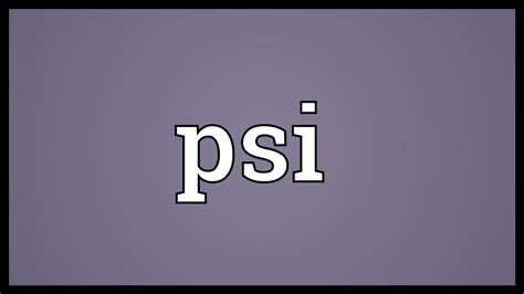psi meaning in business