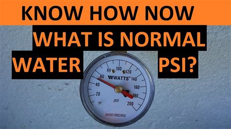 psi meaning in water pressure