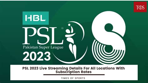 psl 2023 live streaming in india