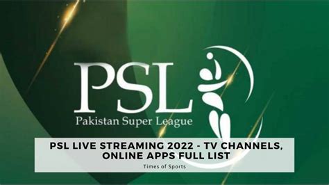psl live video streaming 2022