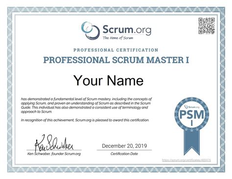 psm 1 certification