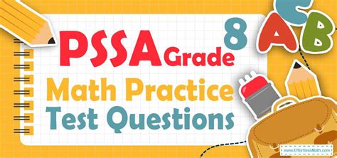 pssa math 8th grade practice test