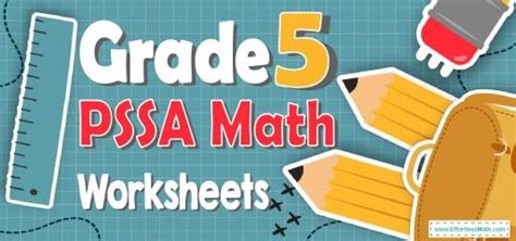 Pssa Math Practice Worksheets