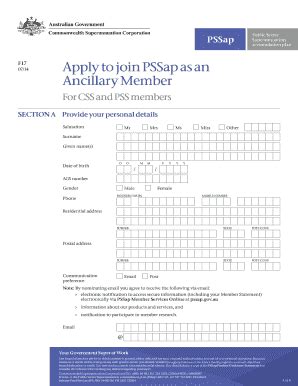 pssap superannuation member login