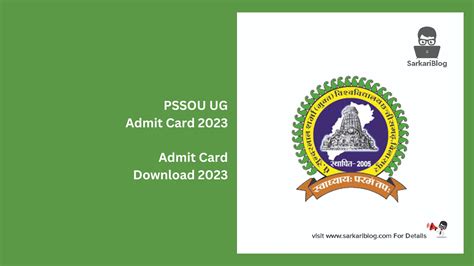 pssou admit card