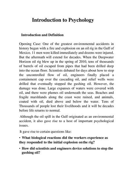 psychology case study introduction example