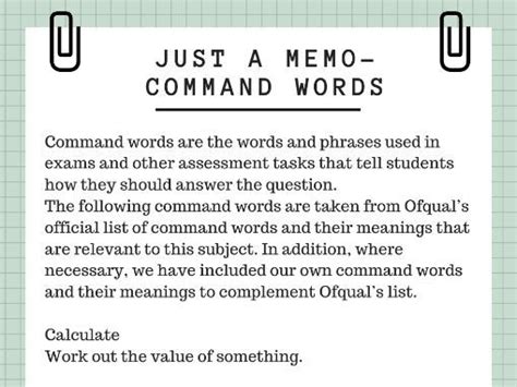 Psychology Exam Command Words