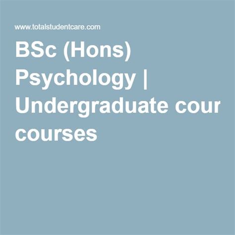 psychology undergraduate courses in uk